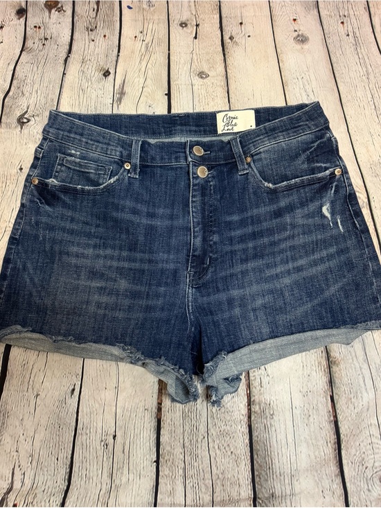 cosmic blue love Pants - Cosmic Blue Love High-Rise Dark Blue Denim Jean Shorts Size 32